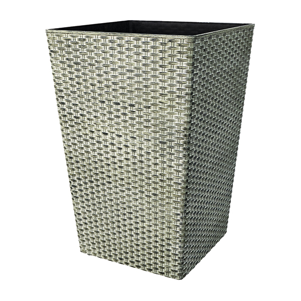 Tall Square Large Rattan Effect Plant Pot from China manufacturer