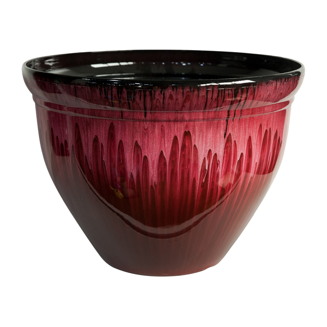 China Plastic Ceramic Effect Plant Pot manufacturers, Plastic Ceramic